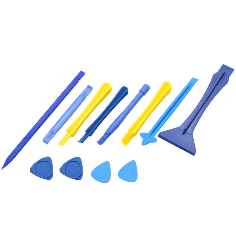 Hovico 12Pcs Phone Screen Opening Pry Plastic Tool Repair Kit,Spudger Pry Blade Opening Tool Repair Kit for Electronics Tool(Multicolor) - Image 1